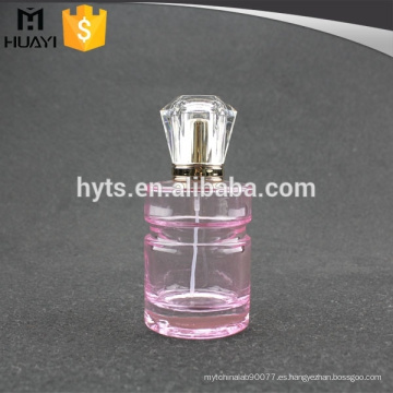 Botella de perfume redonda del color rosado 100ml